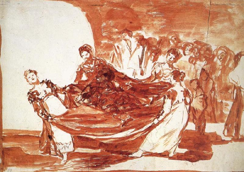 Francisco Goya Drawing for Disparate feminino China oil painting art